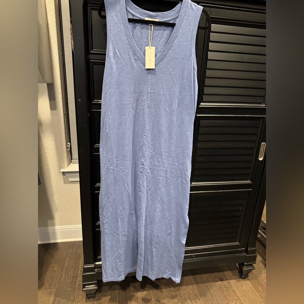 Z Supply Blue Ribbed Top